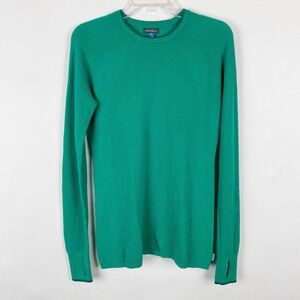 Eddie Bauer Ascent Women's Size M Green Crew Neck‎ Sweater Merino Wool Blend